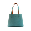 Leather Tote | Sharon | Turquoise