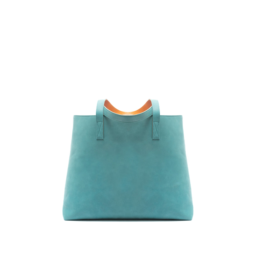 Leather Tote | Sharon | Turquoise