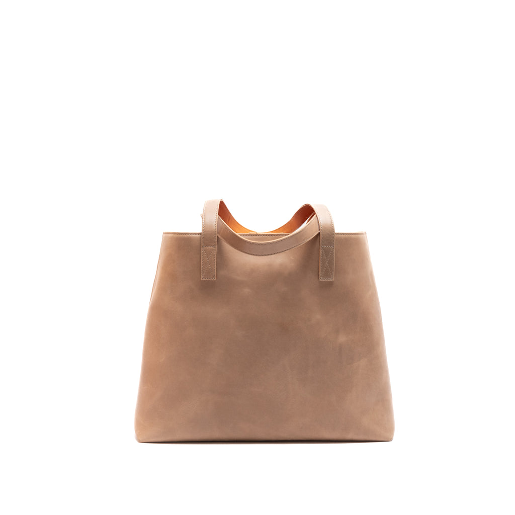 Leather Tote | Sharon | Tan