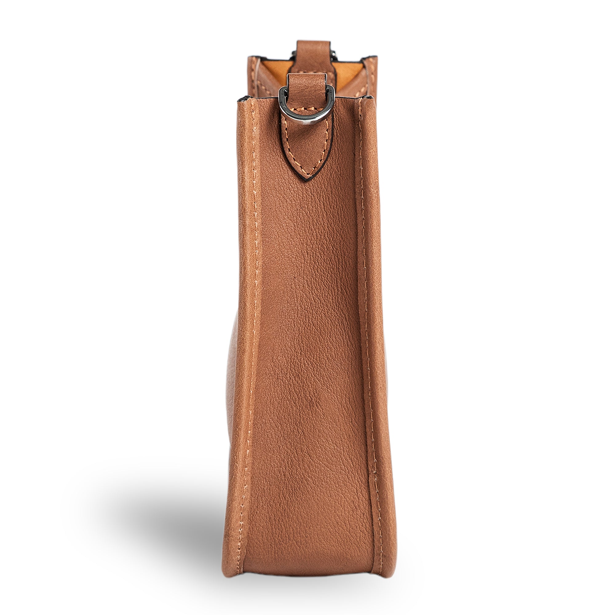 Spring | Hobo Crossbody Bag | Brown w/ Nickel Hardware