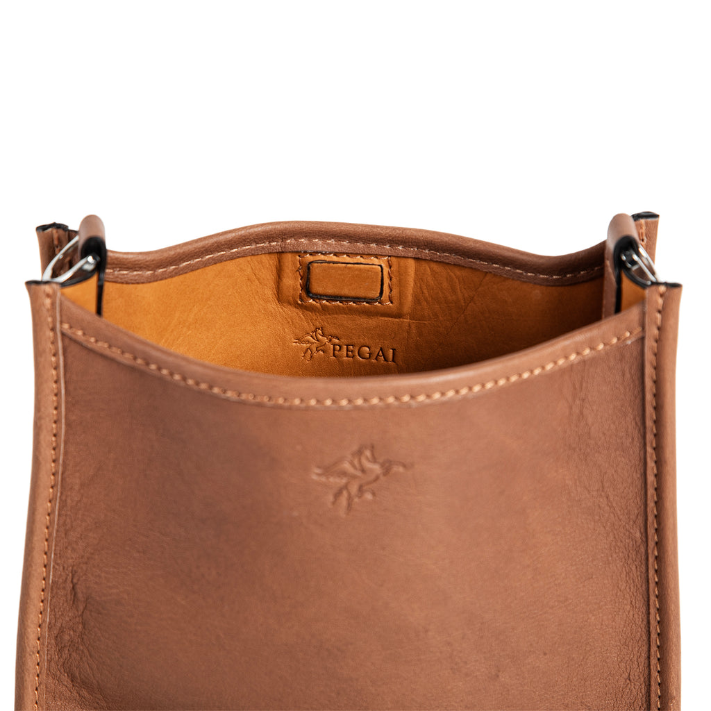 Spring | Hobo Crossbody Bag | Brown w/ Nickel Hardware