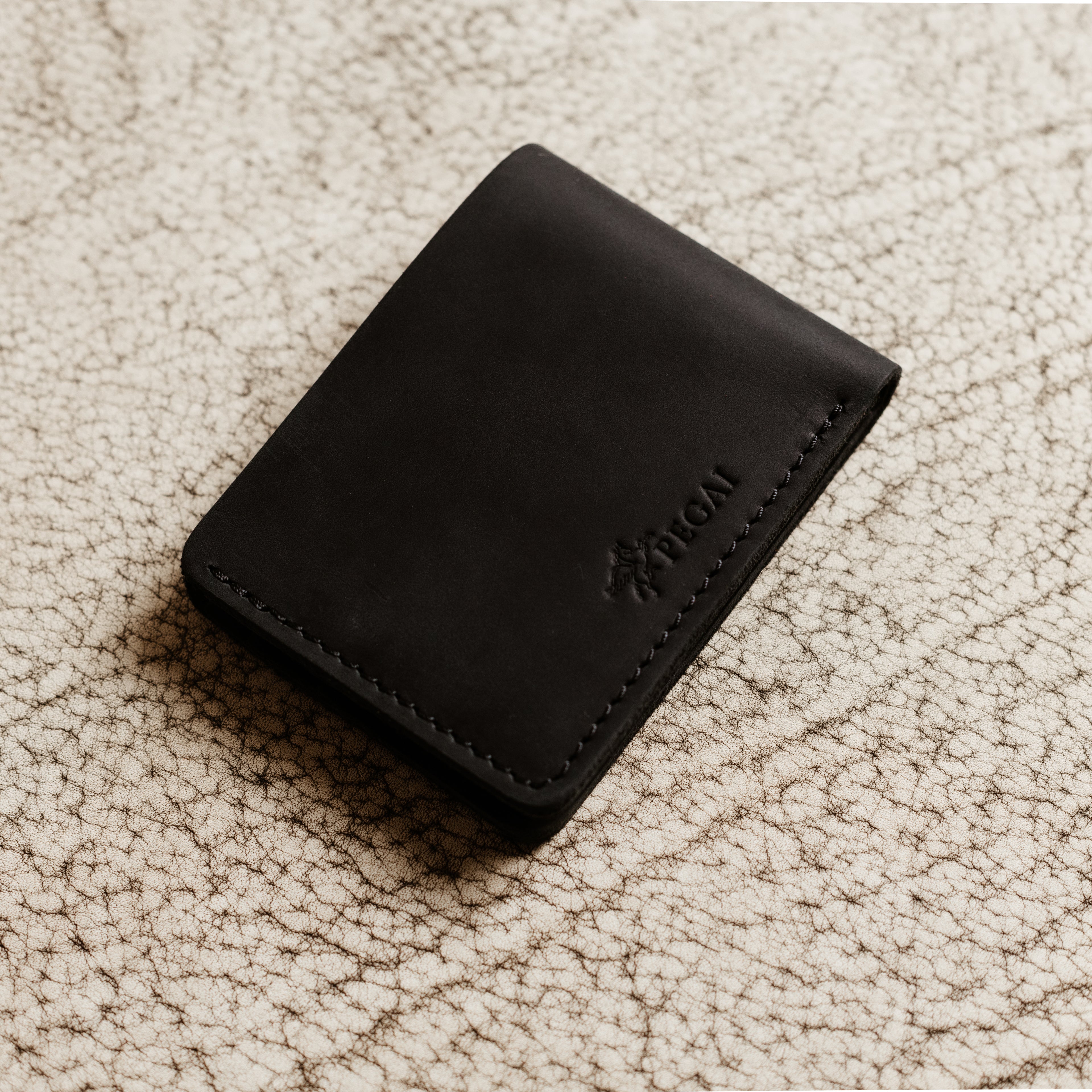 Bureau Leather Bifold Wallet | Charcoal Black