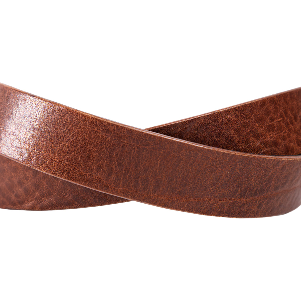 Ryan | Two-in-One Reversible Leather Belt | Black & Dark Brown