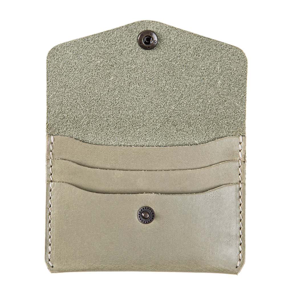 Leather Card Holder | Aqua | Seline