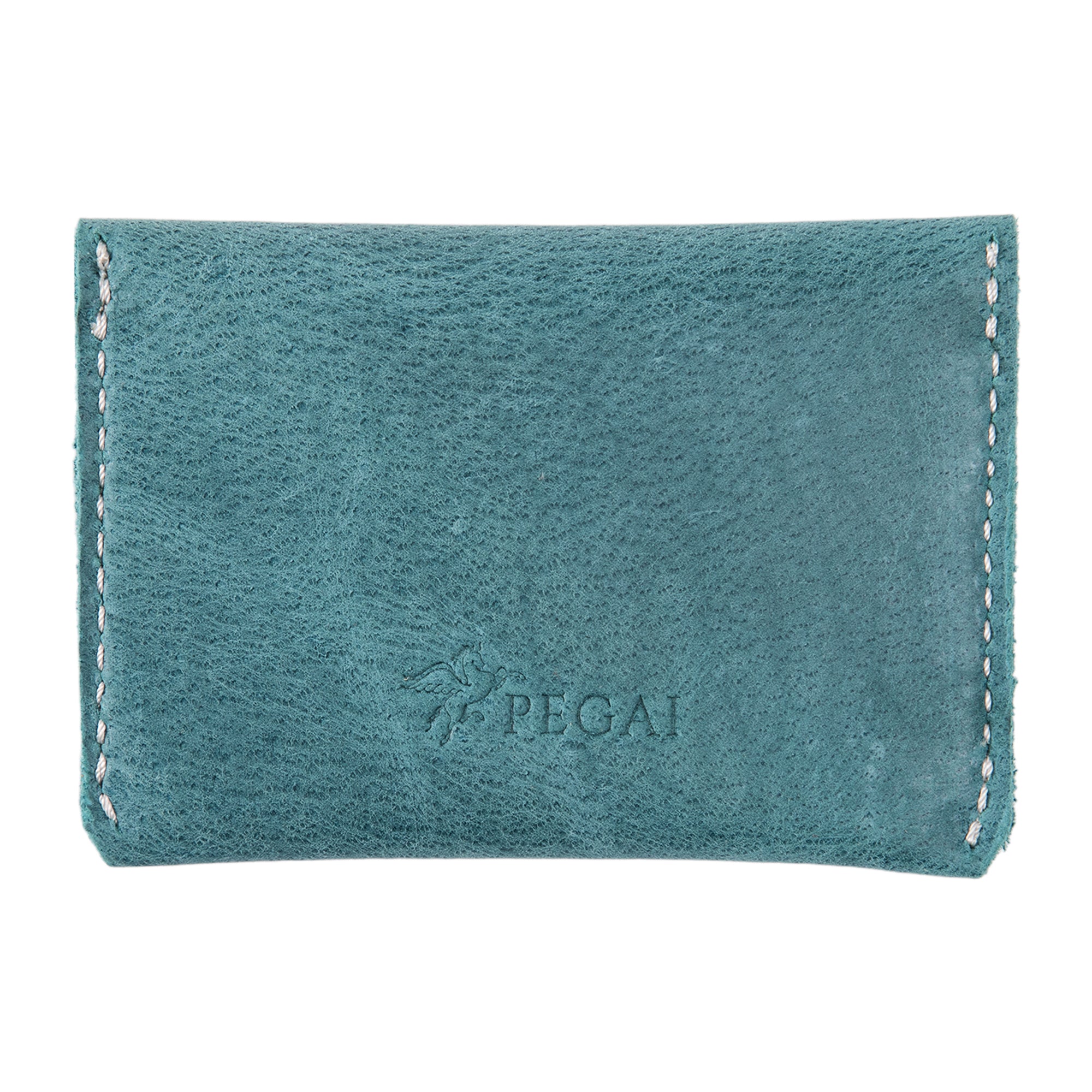 Leather Card Holder | Turquoise | Seline