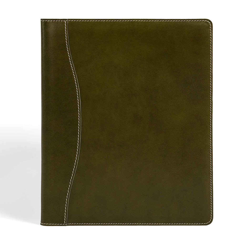 Marshall | Italian Leather Padfolio | Algae Green