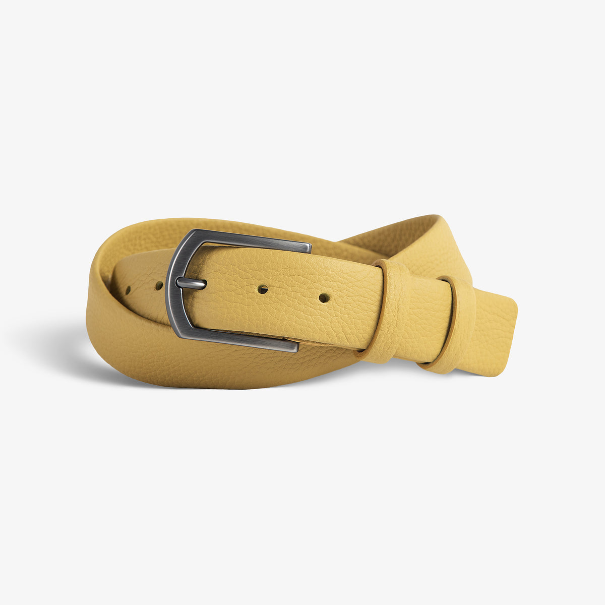 Per se canary yellow glossy genuine patent leather wide belt size small Ladies High Waist Patent Leather Wide Fashion Square Belt main image 3