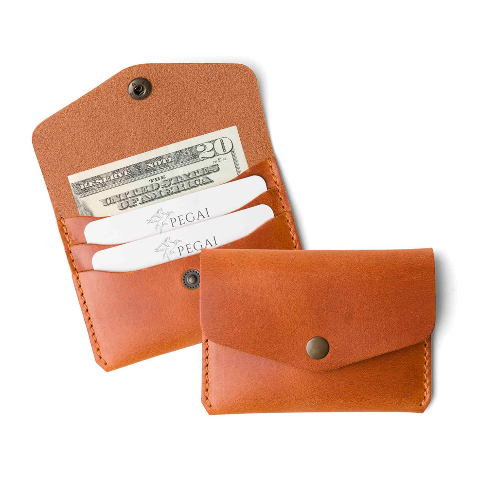 Leather Card Holder | Whiskey | Seline