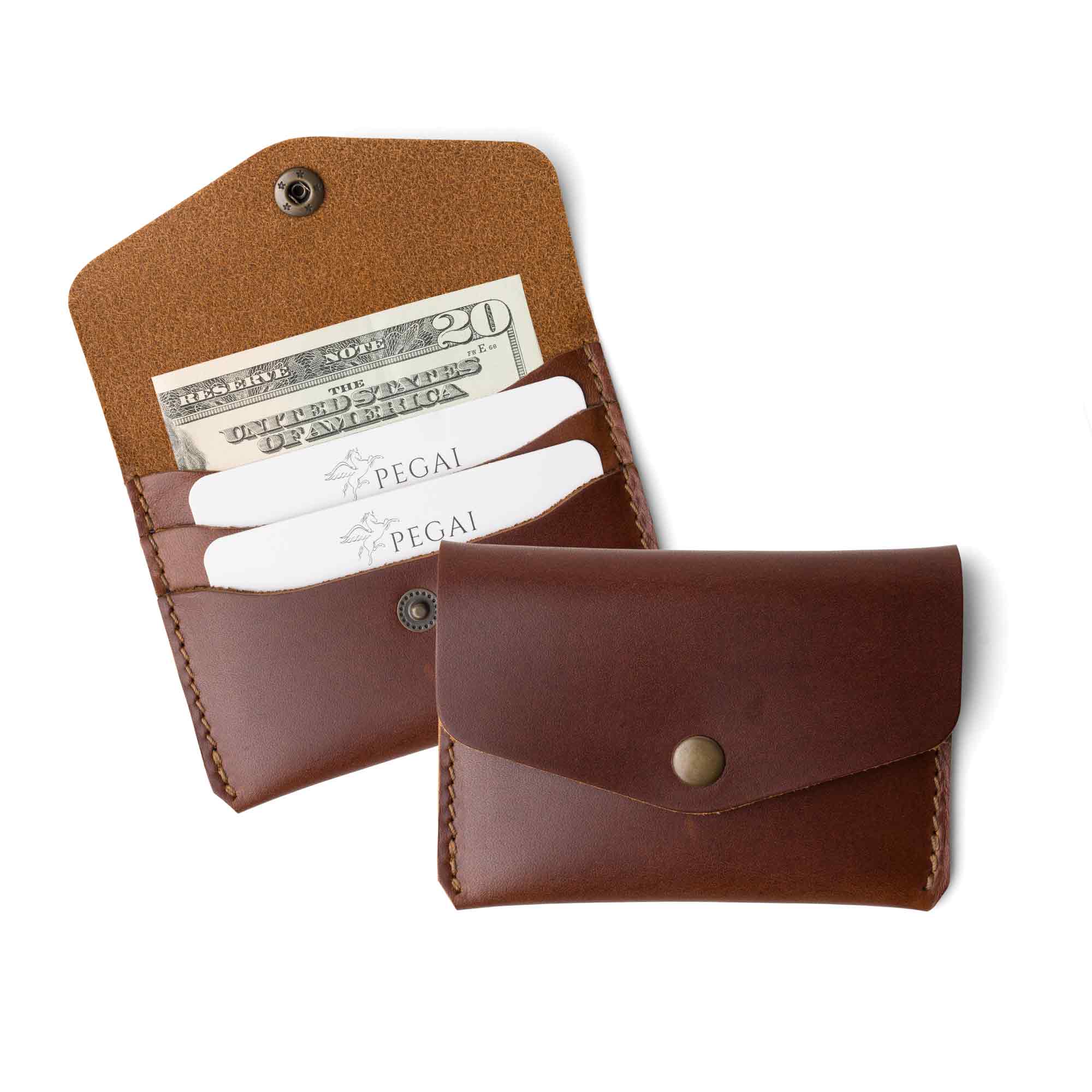 Leather Card Holder | Rum Brown | Seline